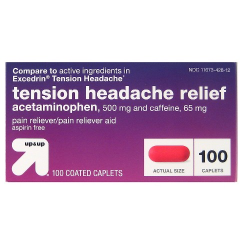 Acetaminophen Tension Headache Coated Caplets 100ct Up Up Target