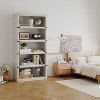 5-Shelf Bookcase, 67.4" Tall Wooden Bookshelf with Storage, Farmhouse Display Shelves for Home & Office - 3 of 4