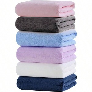 Microfiber Bath Towel 6 Pack - Ultra Soft, Absorbent, Quick Dry for Swimming, Fitness, Travel 28”x56” - 1 of 4