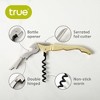True TrueTap Gold Plated Double Hinged Waiter’s Corkscrew, Stainless Steel Wine Key with Foil Cutter - 2 of 4