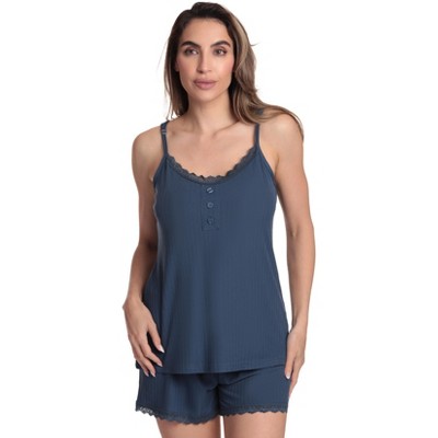 Just Love Womens Solid Ribbed Pajama Short Set - PJ Sets for Women