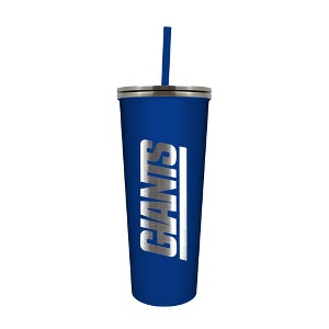 NFL New York Giants 24oz Skinny Tumbler with Straw - 1 of 4