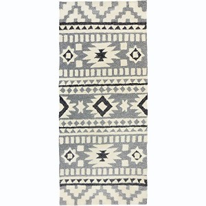 Homefires Heritage in Gray Indoor & Outdoor Rug – Stylish, Durable, Fade-Resistant, Perfect for Patio, Porch, Entryway, or Living Room Decor - 1 of 3