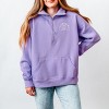 Simply Sage Market Embroidered Pumpkin Season Pumpkin Quarter Zip Fleece - 2 of 4