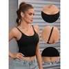 INSPIRE CHIC 3 Pcs Women's Ribbed Spaghetti Straps Shapewear Camisoles - 3 of 4