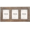 4x5 Single Photo Distress Wood with Nail Accents & Glass Pane Picture Frame - 3 of 4