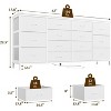 Acekool 14 Drawer Dresser TV Stand with Power Outlet, 63 Inch Fabric Entertainment Center for 65-75 Inch TV, Storage for Bedroom & Living Room - 3 of 4