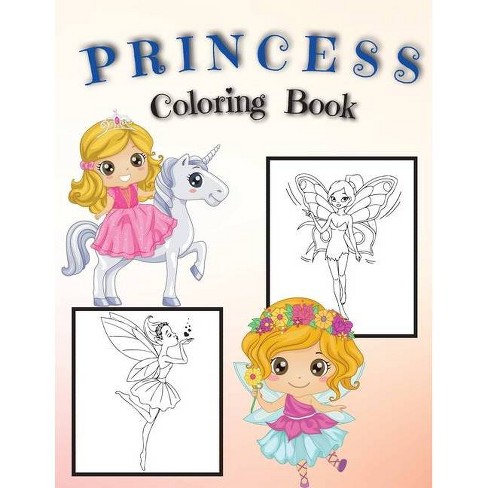 Princess coloring book for girl age 4-12 :Princess Coloring Book For Kids
