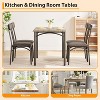 Kitchen Table and Chairs, Kitchen Table Sets with 4 Chairs, Dining Table Set Set for Apartments, Sturdy & Space-Saving - 3 of 4