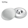 Unique Bargains Blouses Sweater Round Aluminum Cotton Fabric Cloth Covered Buttons 10 Pcs - 3 of 4