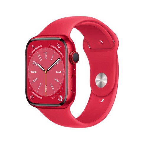 Apple Watch Series 8 Gps 45mm product red Aluminum Case With product red Sport Band S m Target