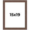 PosterPalooza | 15x19 Wide Barnwood Picture Frame, UV Acrylic, 6 Finishes - Grey, Brown, White, and Black - 2 of 4