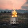 Smokeless Fire Pit, Portable, Easy-Clean Outdoor Fireplace with Ash Pan, Stand and Bag, Low Smoke for Camping, Patio & Backyard Use - 3 of 4