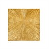 AZL1 Life Concept Wall Art Hand Painted Dimensional Resin Modern Abstract Sunburst with Metallic Gold Finish for Home, Gold, 32.68"*32.68"*1.97" - 2 of 4