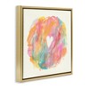Stupell Industries Abstract Heart Fluid Mixed Pastels Floating Frame Canvas Art, Gold, 18" x 18" - 2 of 4
