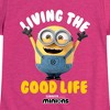 Girls' - Despicable Me Minions - Living The Good Life Fitted Short Sleeve Graphic T-Shirt - 2 of 4