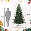 Pre-Lit Slim Aspen Fir Artificial Christmas Tree | 200 UL Clear Lights, Metal Stand, 5-Yr Warranty - 4 of 4