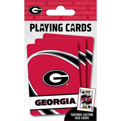 MasterPieces Officially Licensed NCAA Georgia Bulldogs Playing Cards - 54 Card Deck for Adults
