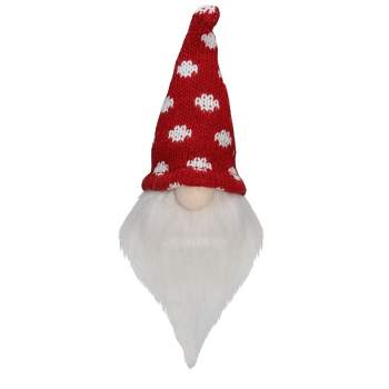 Northlight 5" Red and White Santa Gnome with Polka Dot Hat Tabletop Christmas Decoration