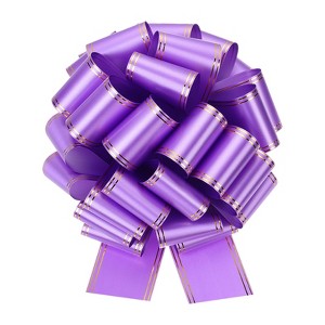 Unique Bargains Large Pull Bow Metallic Car Bows Decorative Gift Wrapping Ribbons - 1 of 4