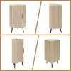 BAOURE Rattan Door Corner Cabinet, Natural Freestanding Corner Storage Shelf with Adjustable Shelves for Living Room, Kitchen, Bathroom - 3 of 4