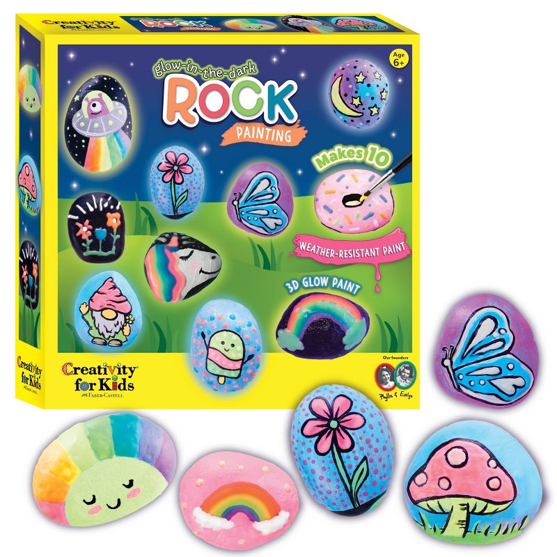 Creativity for Kids Glow in the Dark Rock Painting Kit, 1 of 21