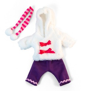 Miniland Doll Clothes, Fits 12-5/8" Dolls, Cold Weather White Fur Set - 1 of 1