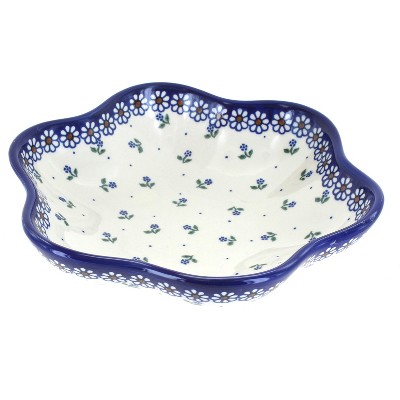 Blue Rose Polish Pottery Jubilee Large Daisy Bowl