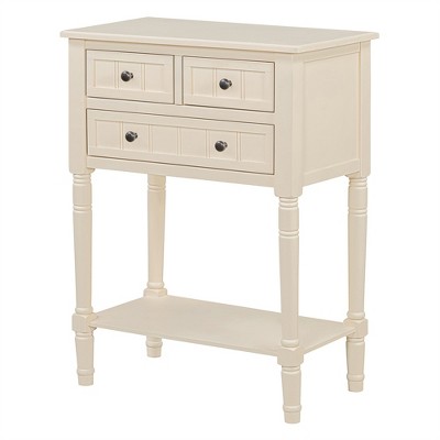 attop Slim Console Table with 3 Drawers & Shelf, Space-Saving Sofa Table for Living Room