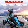 24V Ride-On Go Kart, Electric Battery-Powered Drift Kart with Dual 300W Motors, 8 MPH, Music & Horn, Outdoor Electric Car for Ages 8+ - 3 of 4