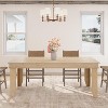 70.87" Rectangular Dining Table, for 6-8 People, Office Table, Kitchen Desk with Sturdy v-Legs, Conference Desk, for Dining Room Office Living Room - 4 of 4