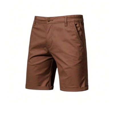 Mens Summer Chino Shorts Soft Feel With Dual Pockets