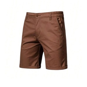 Mens Summer Chino Shorts Soft Feel With Dual Pockets - 1 of 4