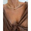 Herringbone Necklace for Women, Dainty Gold Chain Choker Layered Gift - 2 of 4