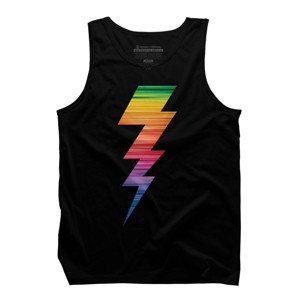 Adult Design By Humans Lightning Bolt Thunder Storm Pride By heybert00 Tank Top - 1 of 2