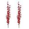 Christmas Ilex Berry Stem (Set Of 2) 36 Inch Height Red Foam and Plastic Holiday Stems for Decor by Melrose - 2 of 3