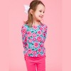 RuffleButts Girls Knit Long Sleeve Ruffle Layering Tee - 3 of 4