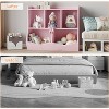3-Tier Kids Bookshelf and Toy Storage, Toddler 5 Cubby Toy Storage Cabinet, Children Small Bookcase for Bedroom, Playroom, School, Living Room - 4 of 4