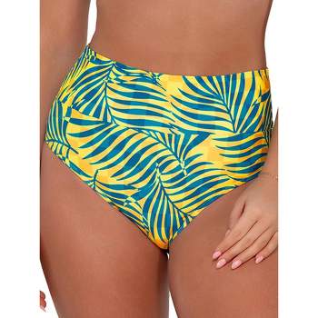 Sunsets Women's Printed Fold-over High-waist Bikini Bottom - 33p S Tulum :  Target