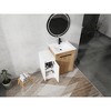 Vynxaria 36 in. Single Freestanding Glossy White Plywood Bath Vanity with White Ceramic Integrated Top KD-PACKING Ready to Assemble - 4 of 4