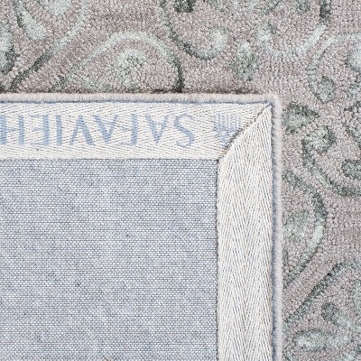 Handmade Blue Wool Tufted Rectangular 8' x 10' Area Rug