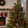 Northlight Shatterproof 4-Finish Finial Christmas Ornaments - 7" - Burgundy Red - 8ct - 3 of 3