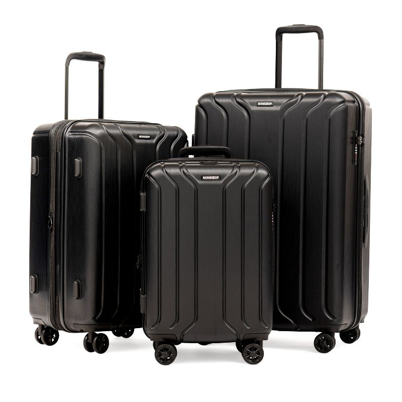 Nonstop New York 3 Piece Set (20" 24" 28") 4-Wheel Luggage Set + 3 packing cubes, 3 of 11