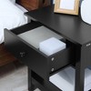NicBex Contemporary Square End Table with Storage Drawer 2-tier Side Table for Modern Living Spaces - 2 of 4