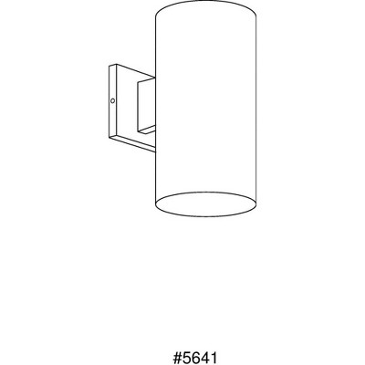 White Aluminum Dimmable LED Outdoor Wall Cylinder Light