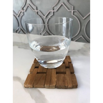 4pk Teak Wood Coasters - Hip-o Modern Living