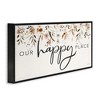 Stupell Industries Our Happy Place Florals Framed Giclee Art - 2 of 4