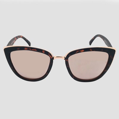 Women's Cat Eye Tort Sunglasses - Wild Fable™ Brown