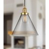 Cone - 1 Light Cord Hung Mini Pendant In Industrial Style-10 Inches Tall and 8 Inches Wide - 2 of 2