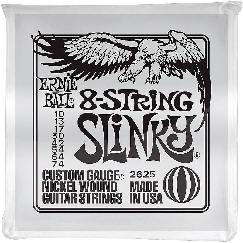 Ernie Ball 8-String Slinky Electric Guitar Strings 10-74, 1 of 3